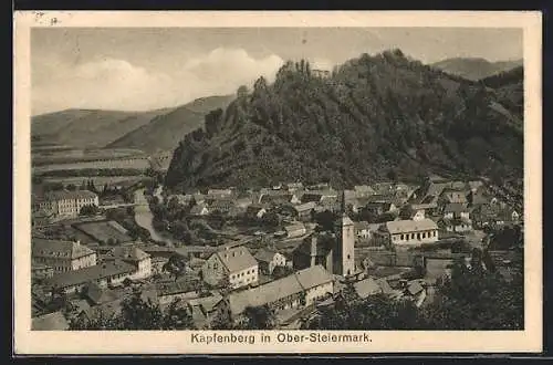 AK Kapfenberg /Ober-Steiermark, Ortsansicht vom Berg aus