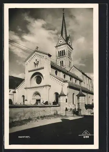 AK Radstadt, Ansicht der Kirche