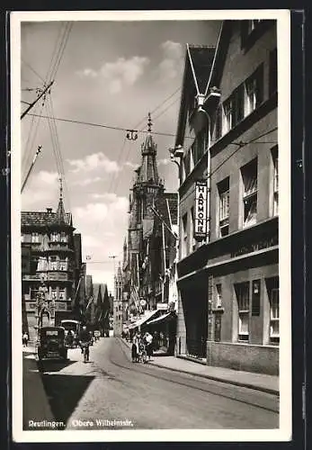 AK Reutlingen, Hotel Harmonie in der oberen Wilhelmstrasse