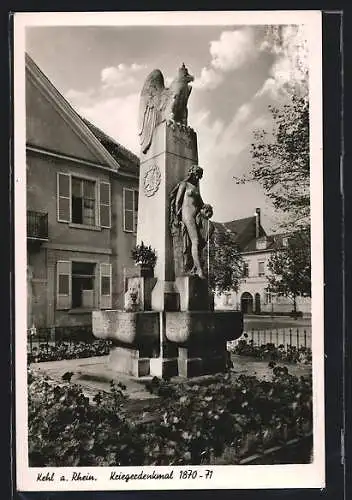 AK Kehl, Kriegerdenkmal 1870-71