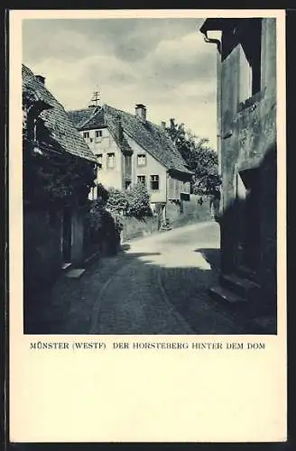 AK Münster /Westf., Horsteberg hinter dem Dom
