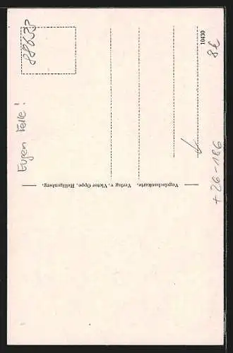 Künstler-AK Eugen Felle: Heiligenberg /Bodensee, Salemertal und Bodensee aus der Vogelschau