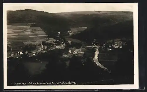 AK Einruhr-Pleushütte, Gesamtansicht von der schönen Aussicht aus