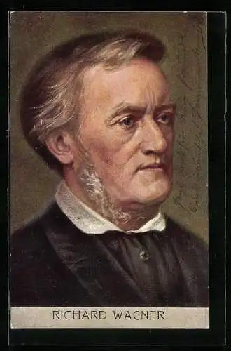 Künstler-AK Richard Wagner, Portrait des Komponisten