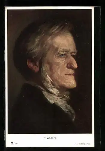 AK Portrait Richard Wagner im Alter