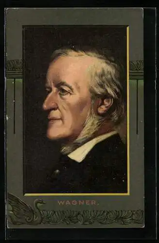 AK Portrait des Komponisten Wagner