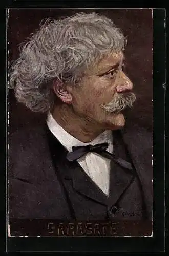 Künstler-AK Portrait des Komponisten Sarasate