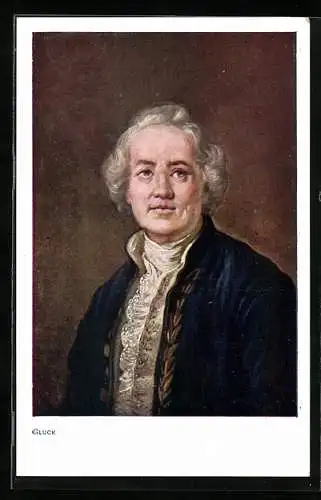AK Porträt Komponist Christoph Willibald Gluck