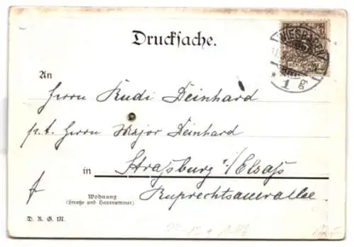 Mechanische-AK Kaiser Wilhelm II., Kaiserin Auguste Viktoria, Germania