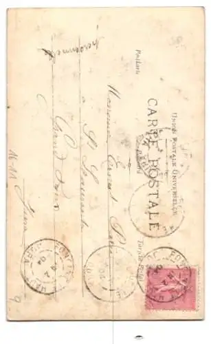 Foto-AK Atelier Reutlinger, Paris: Anna Held im Kleid mit Glitzerperlen