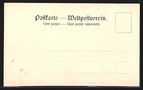 Lithographie Reise mit dem Passagierschiff Hohenzollern, Norddeutscher Lloyd Bremen, Küstenmotiv