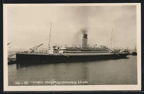 AK Passagierschiff SS Kraljica Marija d. Jugoslavenskog Lloyda