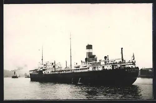 AK Dampfer Rotterdam im Wasser