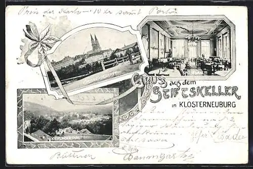AK Klosterneuburg, Speisesaal des Stiftskellers, Kierlingerthal
