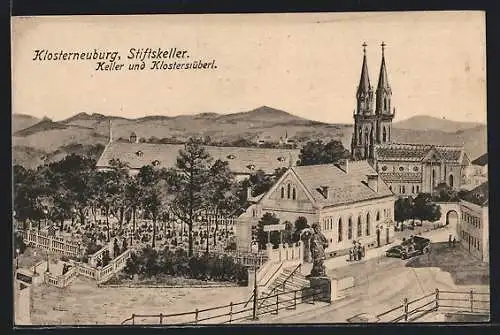 AK Klosterneuburg, Kirche und der Stiftskeller
