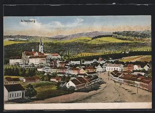 AK Altenburg im Waldviertel, Panorama mit dem Stift
