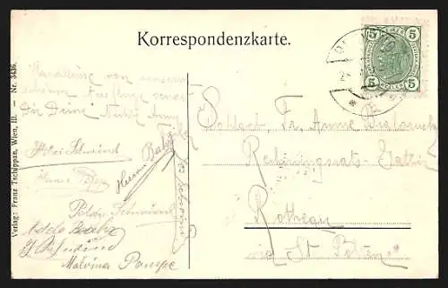 AK Herzogenburg-Gutenbrunn, Ortsansicht aus der Vogelschau