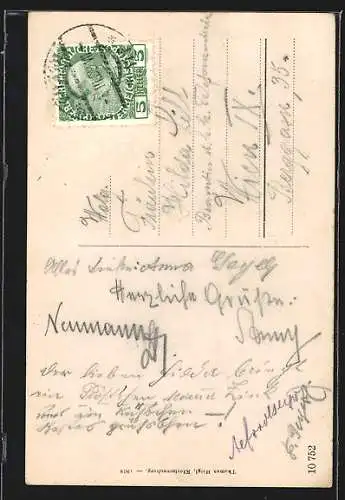 AK Klosterneuburg, Gasthaus Stiftskeller mit Garten, Urkunde mit Siegel