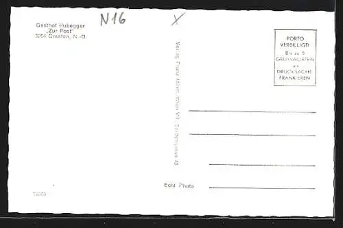 AK Gresten, Gasthof Hubegger Zur Post