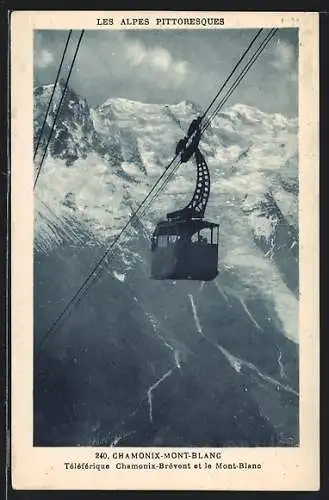 AK Chamonix-Mont-Blanc, Téléférique Chamonix-Brévent et le Mont-Blanc
