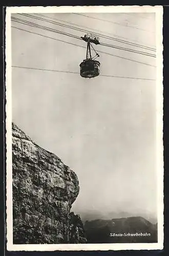 AK Säntis, Schwebebahn in voller Fahrt