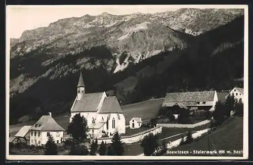 AK Seewiesen /Steiermark, Die Kirche gegen die Berge