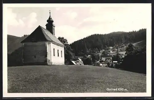 AK Mariazell, Gollrad, Wiesenpartie an der Kirche