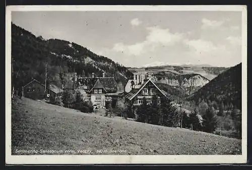 AK Semmering, Blick auf das Sanatorium