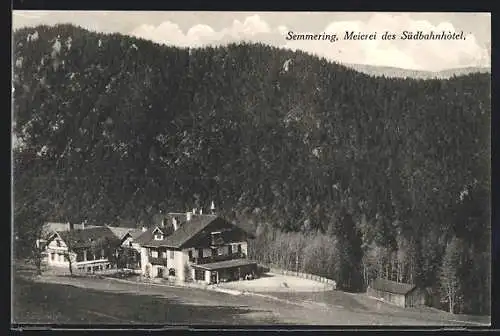 AK Semmering, Meierei des Südbahnhotels