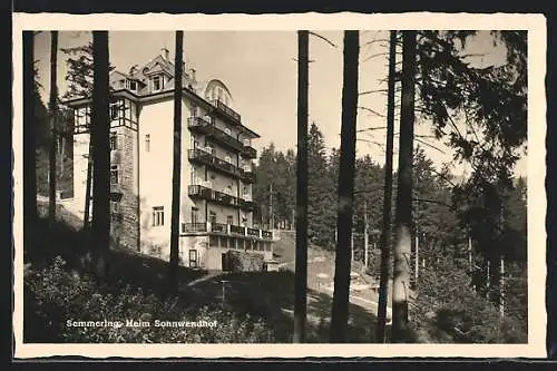 AK Semmering, Partie am Heim Sonnwendhof