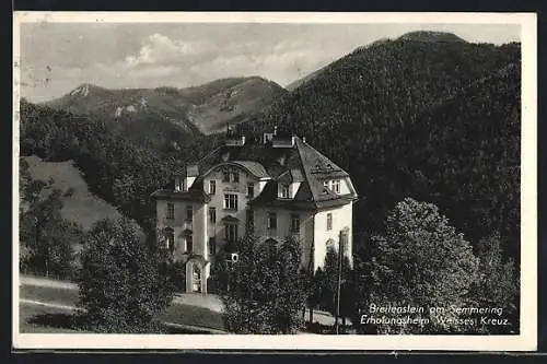 AK Breitenstein am Semmering, Das Erholungsheim Weisses Kreuz