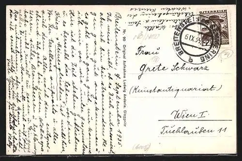 AK Breitenstein am Semmering, Das Erholungsheim Weisses Kreuz