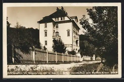 AK Breitenstein am Semmering, Gesellschaft vom weissen Kreuz