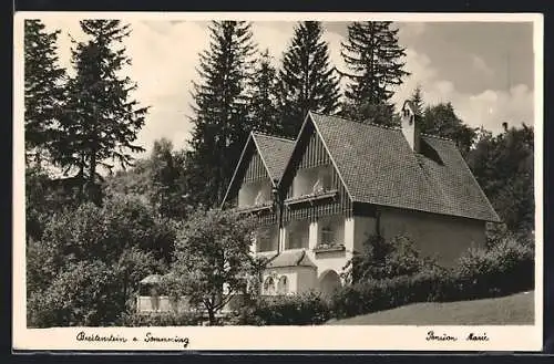 AK Breitenstein am Semmering, Partie an der Pension Marie