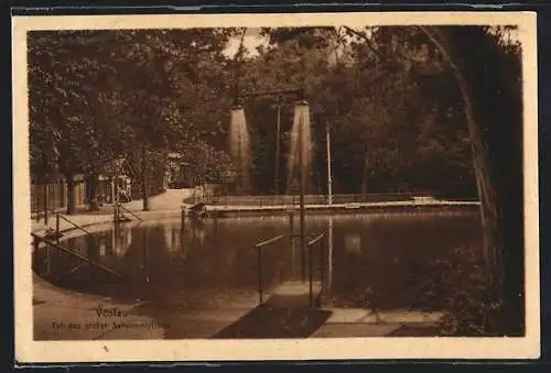 AK Vöslau, Schwimmteich mit Duschen