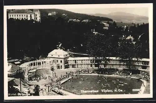 AK Vöslau, Thermalbad und Hotel Bellevue