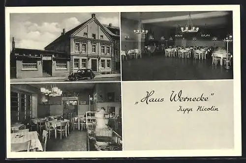 AK Neheim-Hüsten, Gasthaus haus Wernecke, Bahnhofstrasse 135en