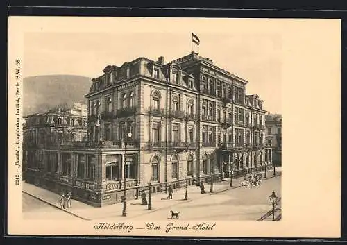 AK Heidelberg / Neckar, Grand-Hotel