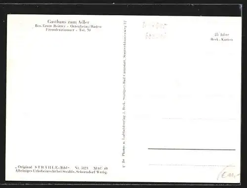 AK Ottenheim / Baden, Gasthaus zum Adler, Ortsansicht vom Flugzeug aus