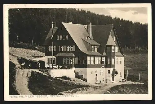 AK Oberwiesenthal, Ferienheim der 1858er am Fichtelberg