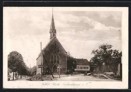 AK Niedernhausen i. Taunus, An der Kathol. Kirche