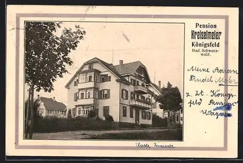 AK Königsfeld / Baden, Hotel-Pension Kreiselmeier