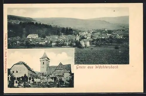 AK Wächtersbach, Teilansicht, Kirche