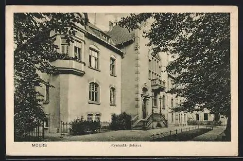 AK Moers, Kreisständehaus mit Treppe