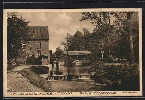 AK Waldniel, Lüttelforster Mühle, Ausflugsort und Wellenbad