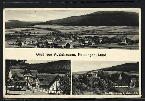 AK Adelshausen /Melsungen, Gauführerschule 1, Zum Ludwigseck, Ortsansicht