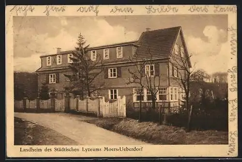 AK Moers-Ueberdorf, Landheim des Städtischen Lyzeums