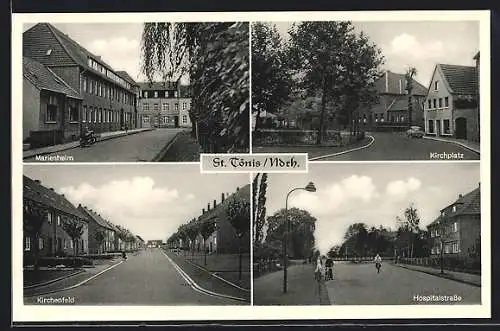 AK St. Tönis /Ndrh., Marienheim, Hospitalstrasse, Kirchenfeld