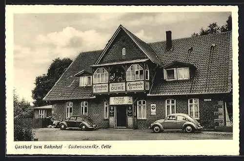 AK Südwinsen /Kr. Celle, Gasthof zum Bahnhof