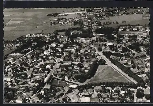 AK Lunden, Ortsansicht vom Flugzeug aus